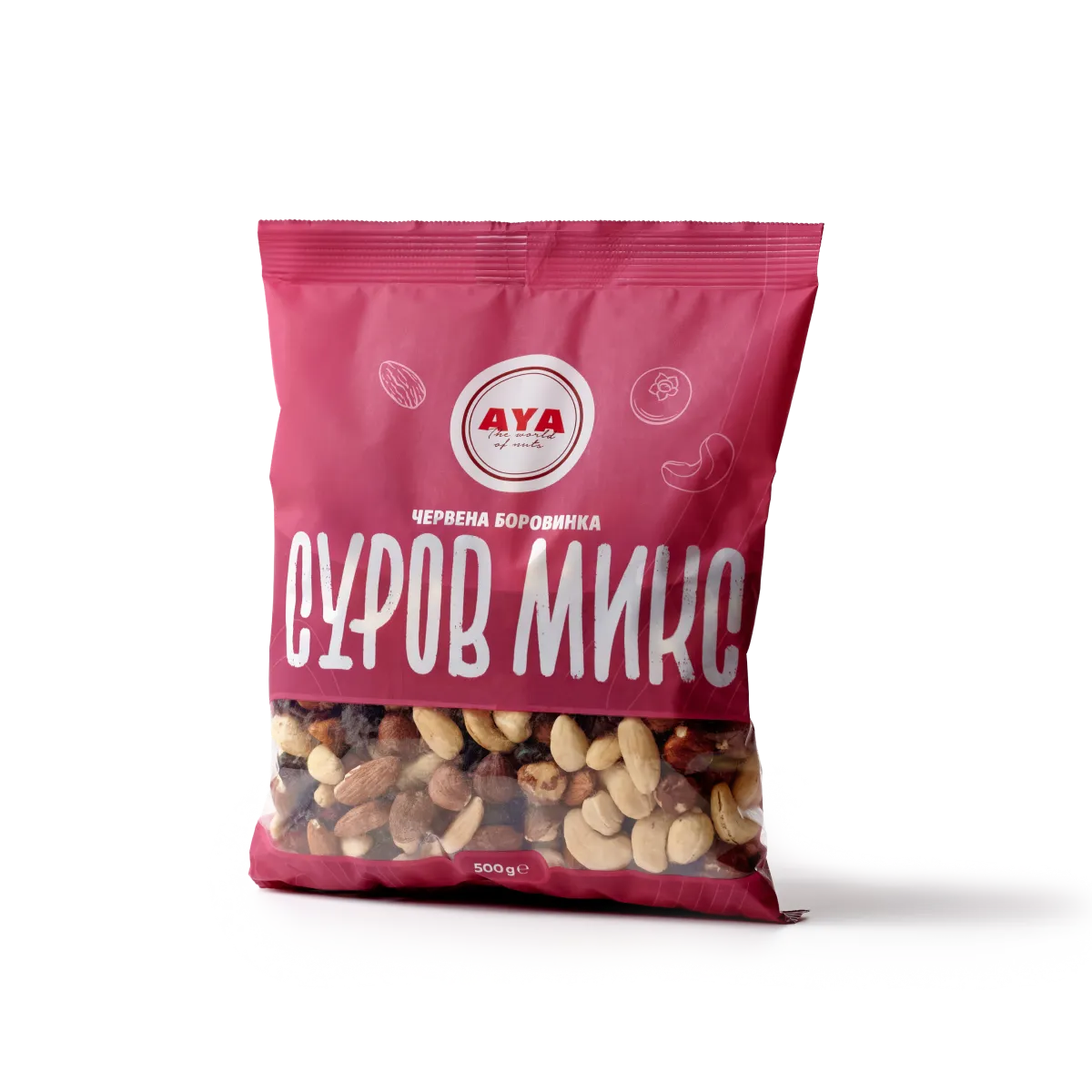 Суров микс с червена боровинка